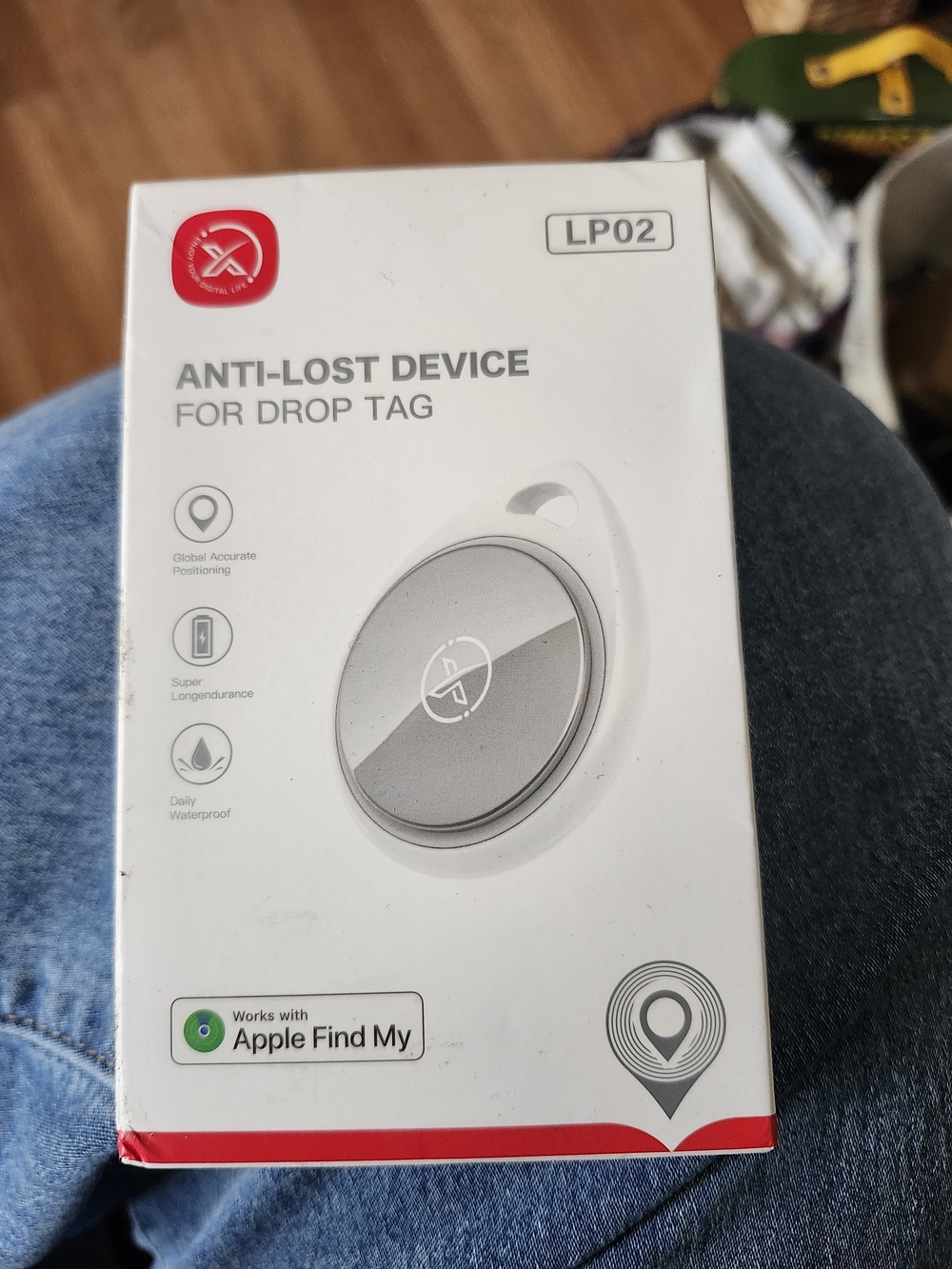 Anti-Lost Device LP02 Tracking Tag - Silver